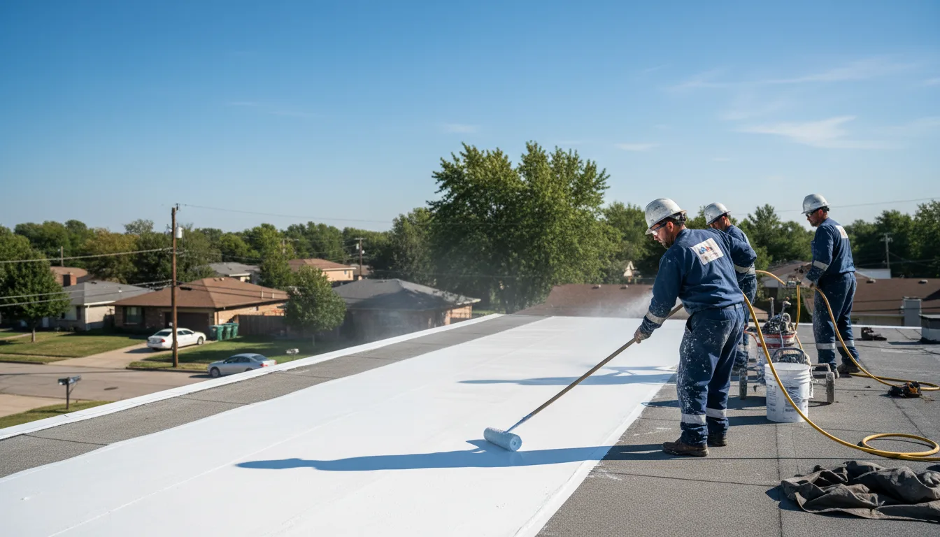 Commercial roof coating in Box Springs, GA near me